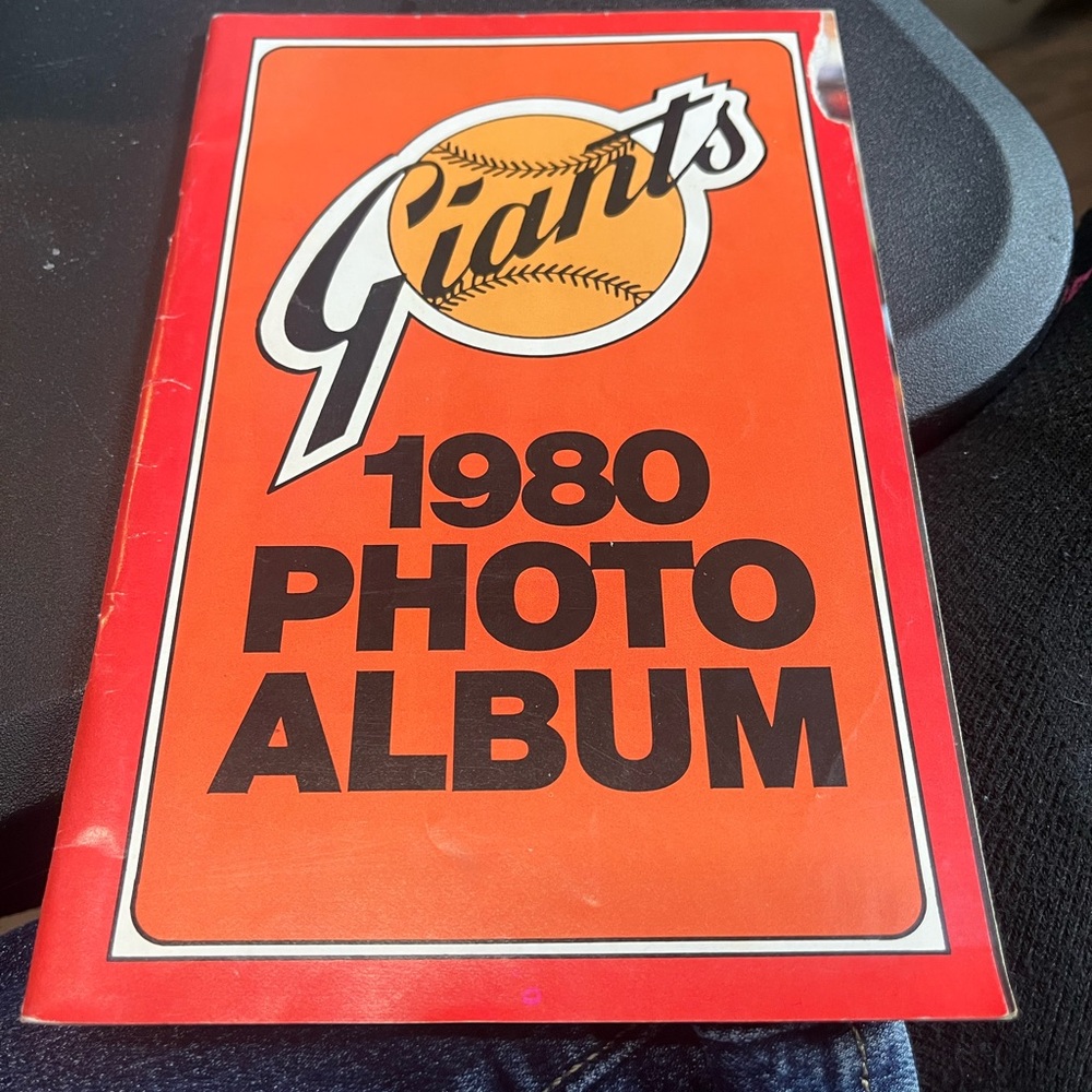 1980 SAN FRANCISCO GIANTS MLB BASEBALL PHOTO ALBUM